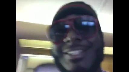 T - Pain & Chris Brown backstage @ Bet Awards 2010 using I Am T - Pain app video 