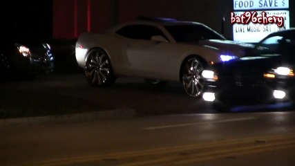 2010 White Chevy Camaro on 28 Forgiatos