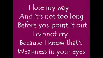Kelly Clarkson - Because Of You (lyrics).avi
