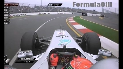Michael Schumacher Melbourne Free Practice 3 2011