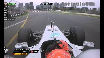 Michael Schumacher onboard australia 2011 / Михаел Шумахер Онборд Австралия 2011 2
