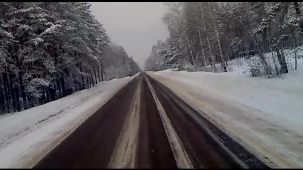 русия зимата с камион2 20111