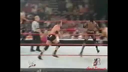 Scott Steiner w/ Stacy Keibler & Booker T vs. Test & Christian - Wwe Raw 23.06.2003