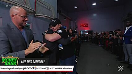 John Cena interacts with Raw Superstars backstage: Raw, June 27, 2022