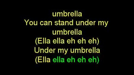Rihanna Umbrella Karaoke