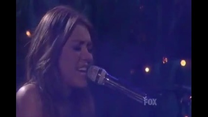 Miley Cyrus - When I Look At You Live On American idol (hq)