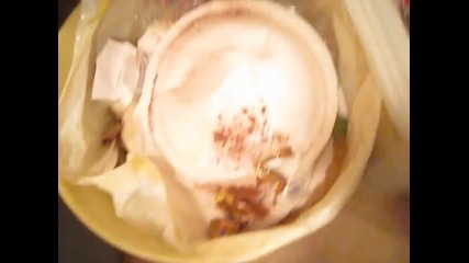 Katie doing cinnamon challenge