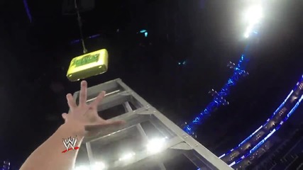 Climb the ladder and grab the Money in the Bank briefcase! - Gopro Video