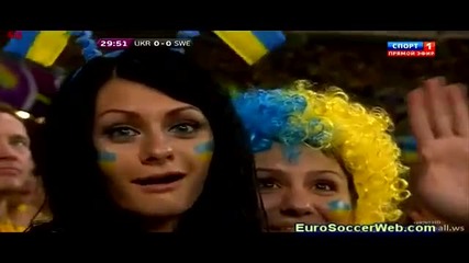 Красавици на трибуните на Украйна - Швеция