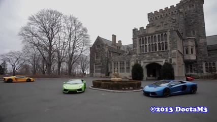 4 Зашеметяващи Lamborghini Aventadors..