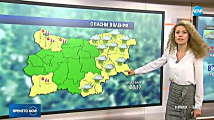 Прогноза за времето (28.10.2017 - сутрешна)