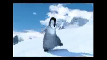 Пингвин се учи да играе хоро
