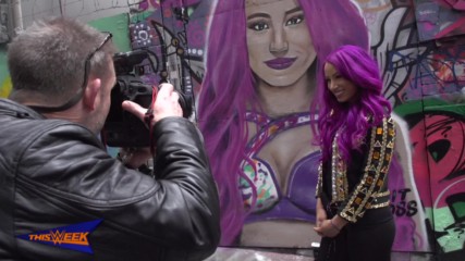 Sasha Banks enjoys the spoils of Australia and New Zealand