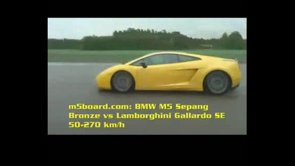 Bmw M5 vs Lamborghini Gallardo Se
