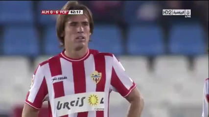 20.11.2010 хеттрик на Lionel messi и победа над Алмерия с 0:8 