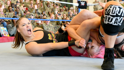 Ronda Rousey & Natalya vs. Nia Jax & Tamina vs. Liv Morgan & Sarah Logan: WWE Tribute to the Troops, Dec. 20, 2018