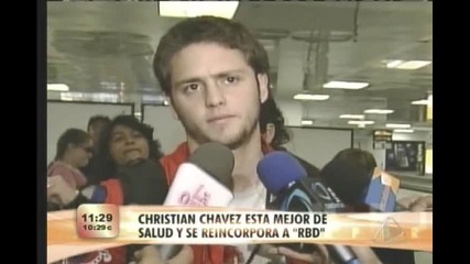Rbd llego a Mexico procedentes de Los Angeles (etv)