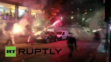 Turkey: Molotov cocktails & fireworks fly as PKK youth clash with police