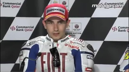 Lorenzo interview after the Qatar Gp 
