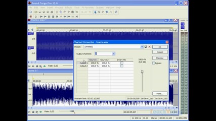 Урок 20 - Sound Forge Pro 10 - Промяна на каналите