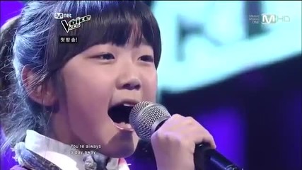 Малко корейско момиче изуми журито и публиката с изпълнението си .. Yoon Si Young Mnet