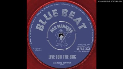 Bad Manners - Don't be angry (live for the Bbc)