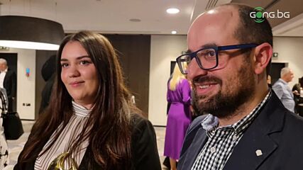 Виктория Радева и Петър Арнаудов след Спортист на годината 2023