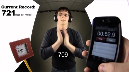 Най-бързото ръкопляскане в света (802 за1 минута)