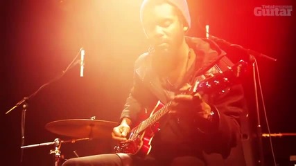 Gary Clark Jr plays electric blues for Total Guitar magazine