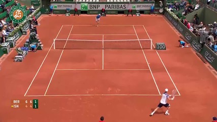 T Berdych vs J Isner - Roland Garros [2014]