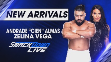 Andrade "Cien" Almas & Zelina Vega have a message for Team Blue: SmackDown LIVE, April 17, 2018