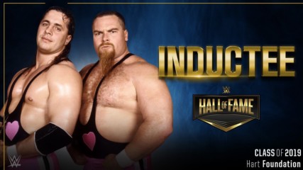 The Hart Foundation join the WWE Hall of Fame Class of 2019