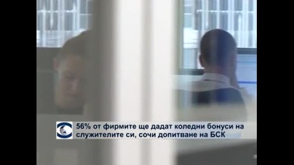 Повече от половината фирми в България ще дадат коледни премии на служителите си