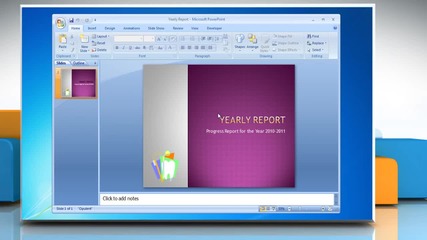 Microsoft® Powerpoint 2007: How to animate text in presentation on Windows® 7?