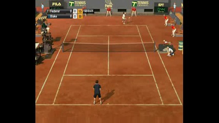 Virtua Tennis 2009 - Роджър Федерер срещу Джеймс Блейк