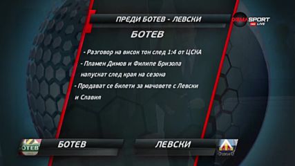 Ботев ще търси успеха над Левски
