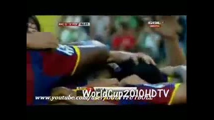 Сантандер - Барселона 0:3 ( всички голове ) 29.8.2010 
