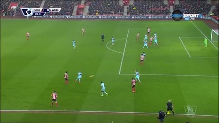 Саутхемптън - Уест Хем Юнайтед 1:0 /Първо полувреме/