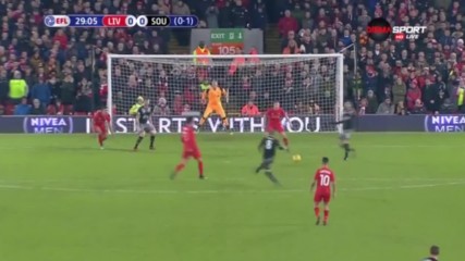 Ливърпул - Саутхемптън 0:0 /първо полувреме/