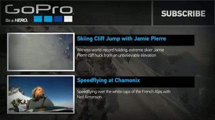 Gopro Hd Avalanche Cliff Jump with Matthias Giraud