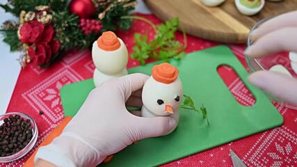 Christmas delights: Healthy deviled eggs