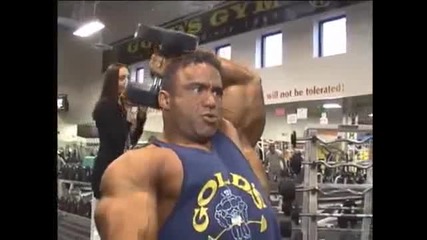 Ifbb pro bodybuilders Jose Raymond and James Llewellen gym workout 