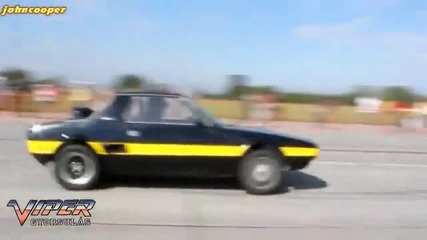 Fiat X1/9 400hp Drag Race