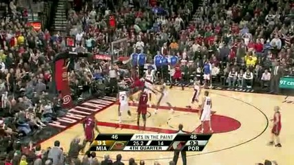 Miami Heat @ Portland Trail Blazers 107 - 100 [highlights] - 09.01.2011