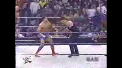 Kane & Rikishi & Kurt Angle Vs Stone Cold & Undertaker & The Rock - Специален Съдия Triple H