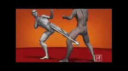 Human Weapon - Karate Inside Leg Kick