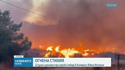 12 загинали при горски пожар в Южна Испания