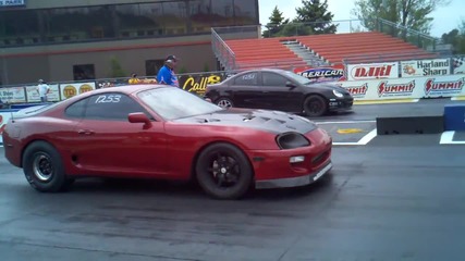 Toyota Supra - излита на Drag Dacing