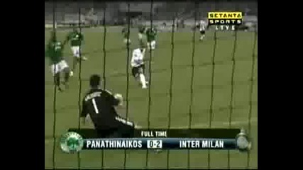 Panathinaikos Vs. Inter Milan - Adriano`s