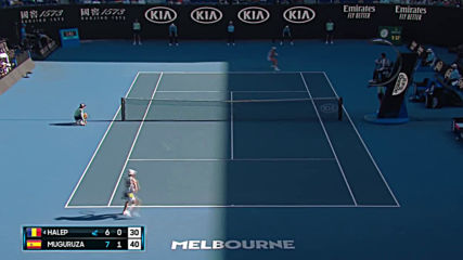 Simona Halep vs Garbie Muguruza - Extended Highlights Sf Australian Open 2020